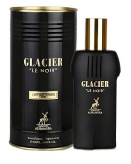 Maison Alhambra Glacier Le Noir Eau de Parfum Spray for Men, 3.4 Ounce