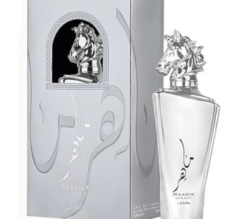 Lattafa Maahir Legacy Eau de Parfum Spray for Men, 3.4 Ounce