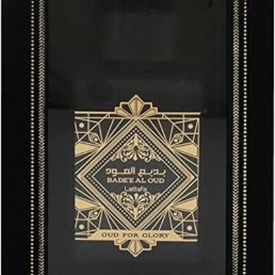 Lattafa Perfumes Bade’e Al Oud Amethyst for Unisex Eau de Parfum Spray, 3.4 Ounce