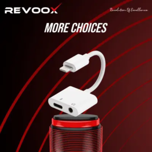REVOOX Adapter Lightning to 3.5mm Jack+Lightning RA-L02