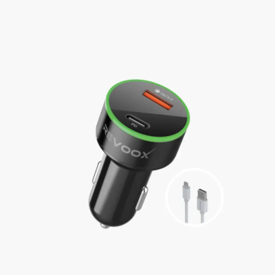 REVOOX Type-C & USB 15W Car Charger + RCC-PC01 Type-C Cable