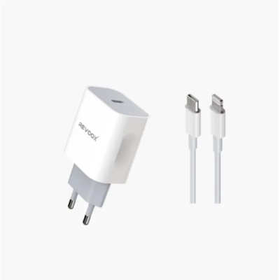 REVOOX Charger PD 20W with Cable Type-C to Lightning