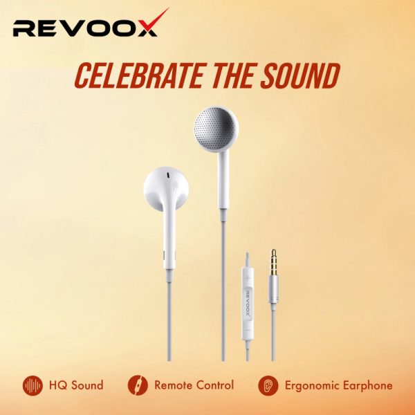 REVOOX Earphones Jack 3.5 mm RE-E09 écouteurs filaires