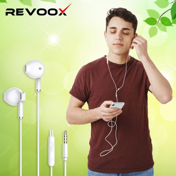 REVOOX Earphones Jack 3.5 mm RE-E11 écouteurs filaires