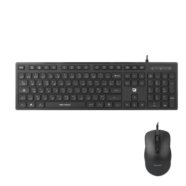 REVOOX Wired Combo DUOFLEX RKM-W101 clavier souris filaire